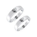 Silver Heart Couple Band