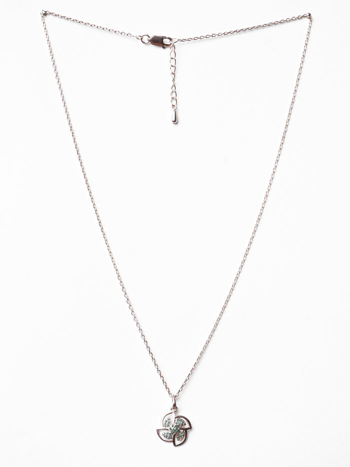 CLARA 925 Sterling Silver Hermosa Pendant Chain Necklace