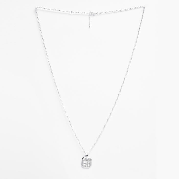 Silver Hexa Men Pendant Necklace with Chain or without Chain