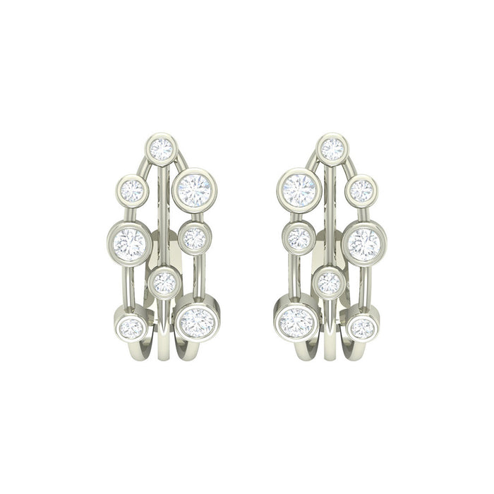 Silver Hoop Juno Earring