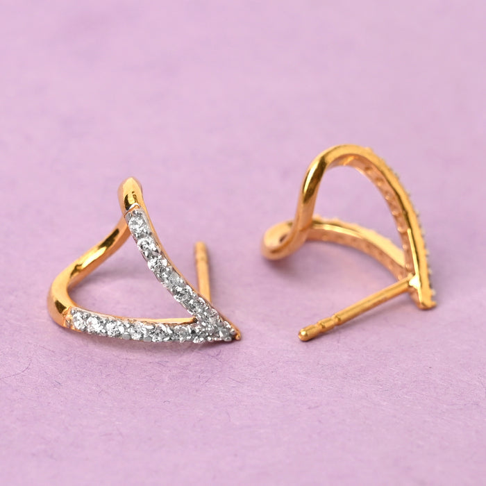 CLARA 925 Sterling Silver Huggies Earrings