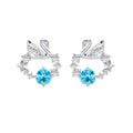 Silver Iconic Swan Stud Earrings