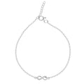 Silver Infinity Anklet Payal ( Single ) Chain