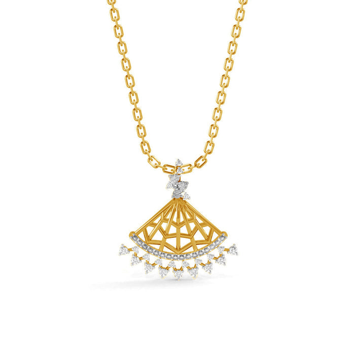 CLARA 925 Sterling Silver Irina Pendant Chain Necklace