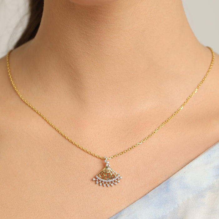 CLARA 925 Sterling Silver Irina Pendant Chain Necklace