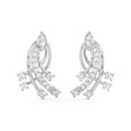 CLARA 925 Sterling Silver Iris Earrings with Screw Back