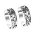 CLARA 925 Sterling Silver Irka Toe Rings Pair