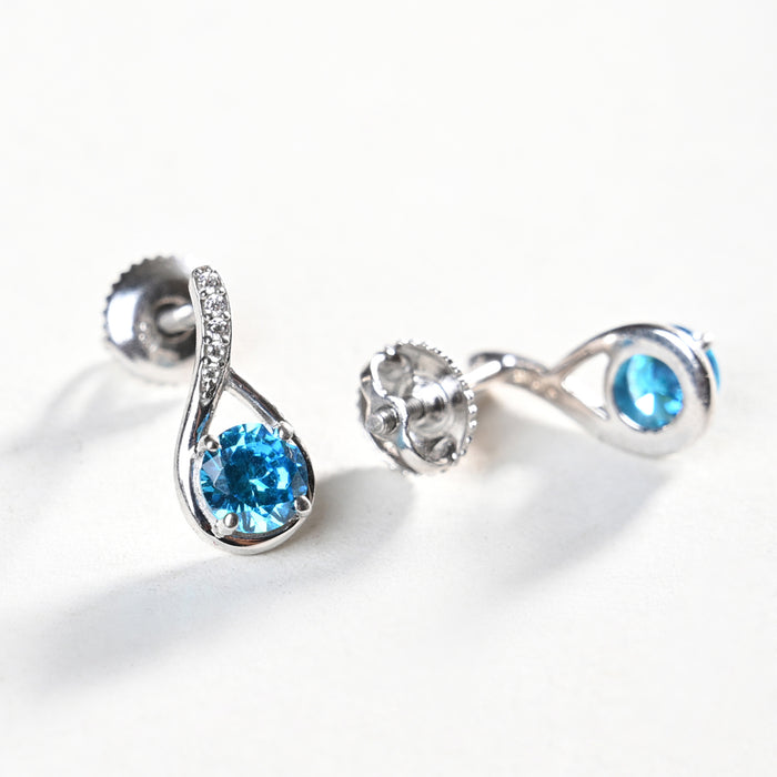CLARA 925 Sterling Silver Isla Earrings