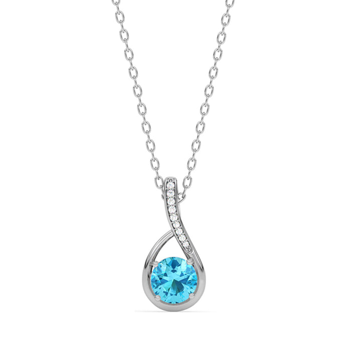 Silver Isla Pendant Chain Necklace