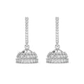 Silver Isra Jhumki Earrings