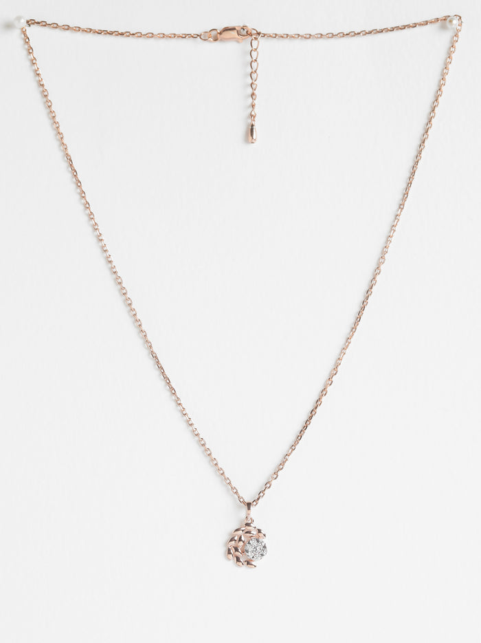 CLARA 925 Sterling Silver Jazz Pendant Chain Necklace