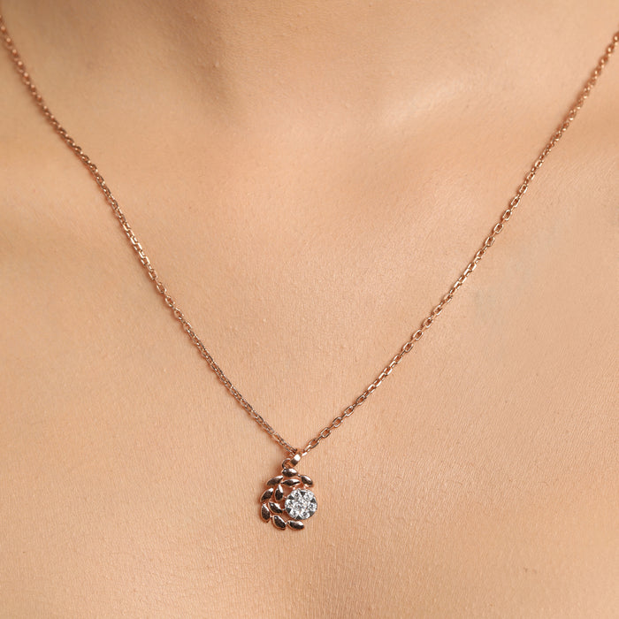 CLARA 925 Sterling Silver Jazz Pendant Chain Necklace