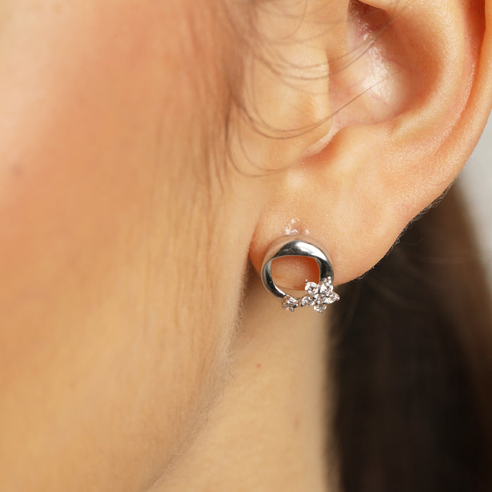 CLARA 925 Sterling Silver Jules Earrings with Screw Back