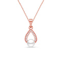 Silver Kashm Freshwater Pearl Pendant Chain
