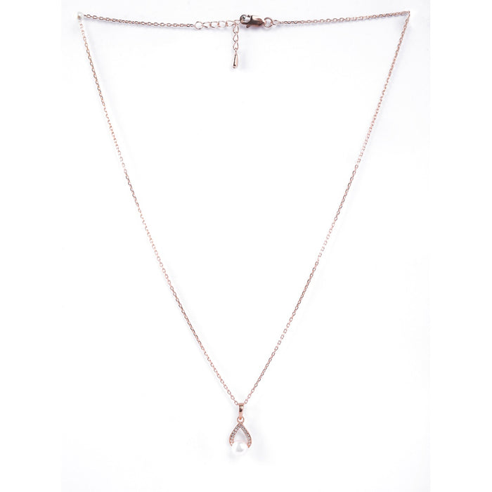 Silver Kashm Freshwater Pearl Pendant Chain
