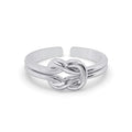 CLARA Pure 925 Sterling Silver Knot Finger Ring