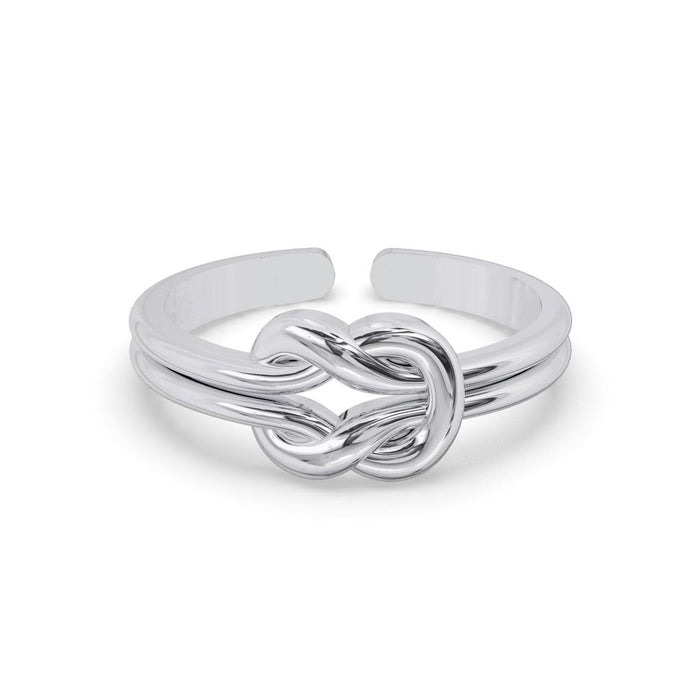 CLARA Pure 925 Sterling Silver Knot Finger Ring