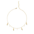 CLARA 925 Sterling Silver Leaf Charm Necklace Chain