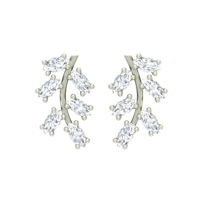 Silver Leaf Earring