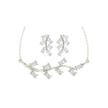 Silver Leaf Jewellery Set
