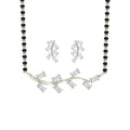 Silver Leaf Mangalsutra Jewellery Set