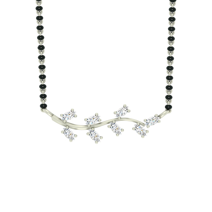 Silver Leaf Mangalsutra