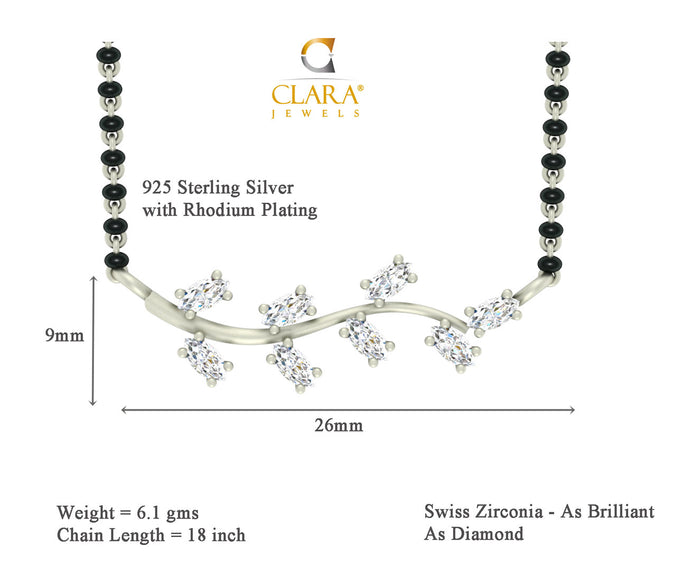Leaf Mangalsutra Chain Pendant