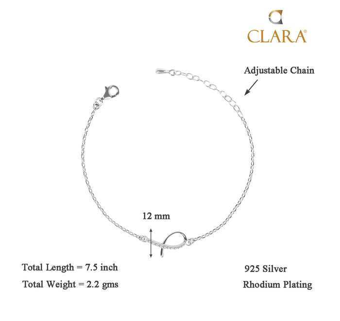 CLARA 925 Sterling Silver Lia Bracelet