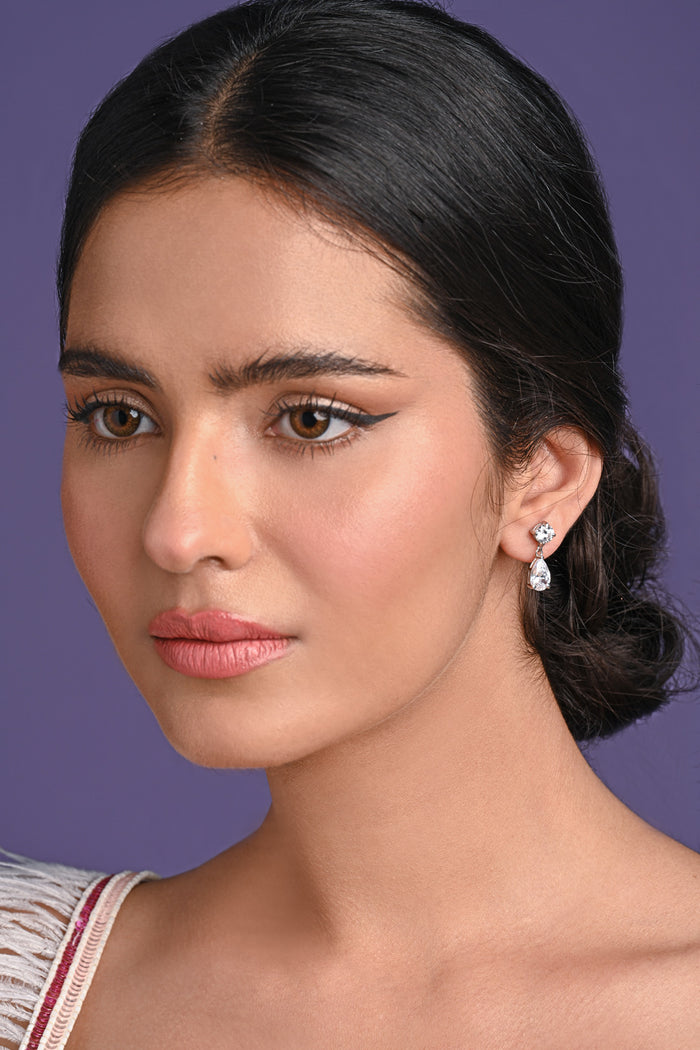 Clara 925 Sterling Silver Liba Drop Earrings
