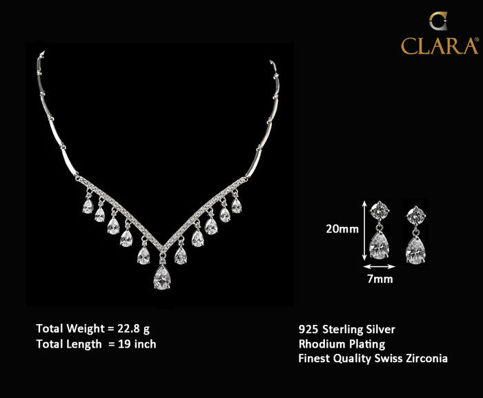 Clara 925 Sterling Silver Liba Necklace