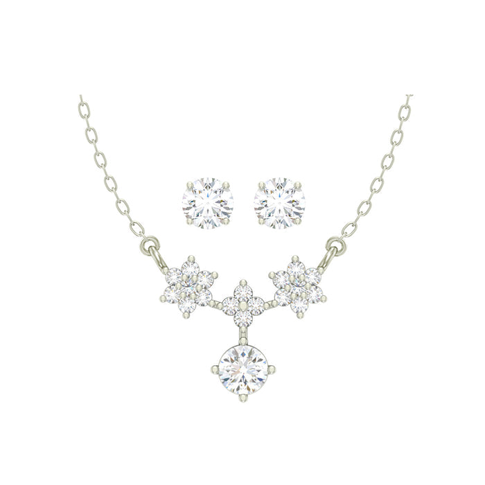 Silver Lily Jewellery Set
