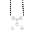 Silver Lily Mangalsutra Jewellery Set
