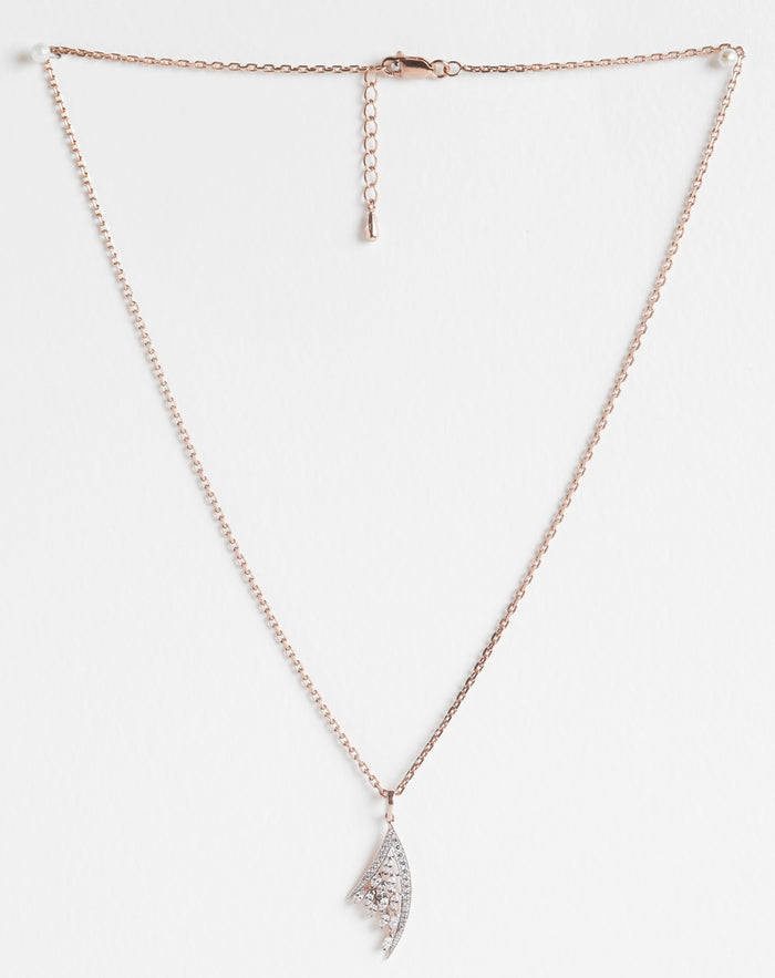 CLARA 925 Sterling Silver Lily Pendant Chain Necklace