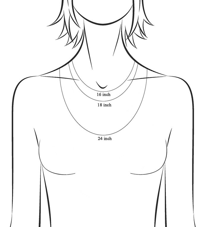 Clara Anti-Tarnish 92.5 Sterling Silver Link Chain Necklace in 16 18 24 inches for Women & Girls