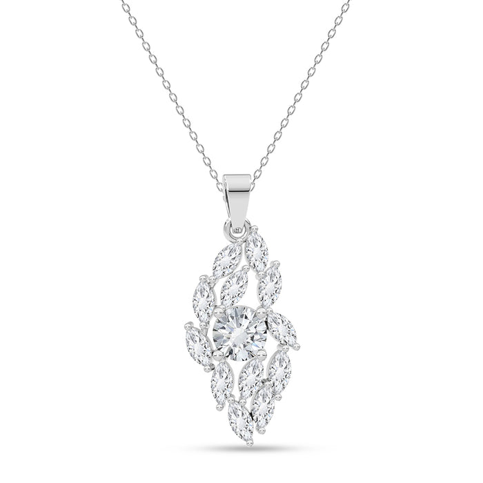 Silver Liona Pendant with Chain