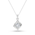 Silver Livia Solitaire Pendant with Chain