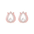 Silver Lotus Stud Earrings
