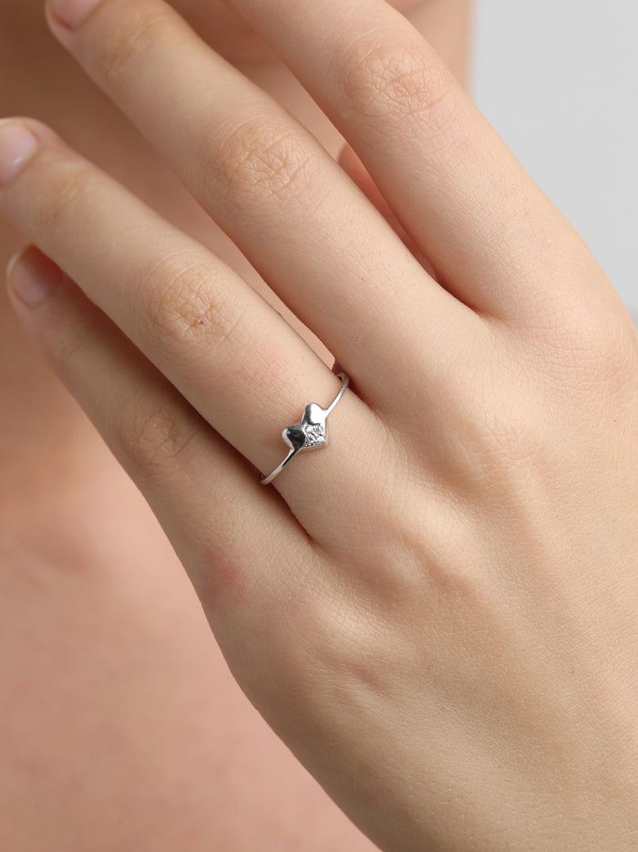 CLARA 925 Sterling Silver Love Ring