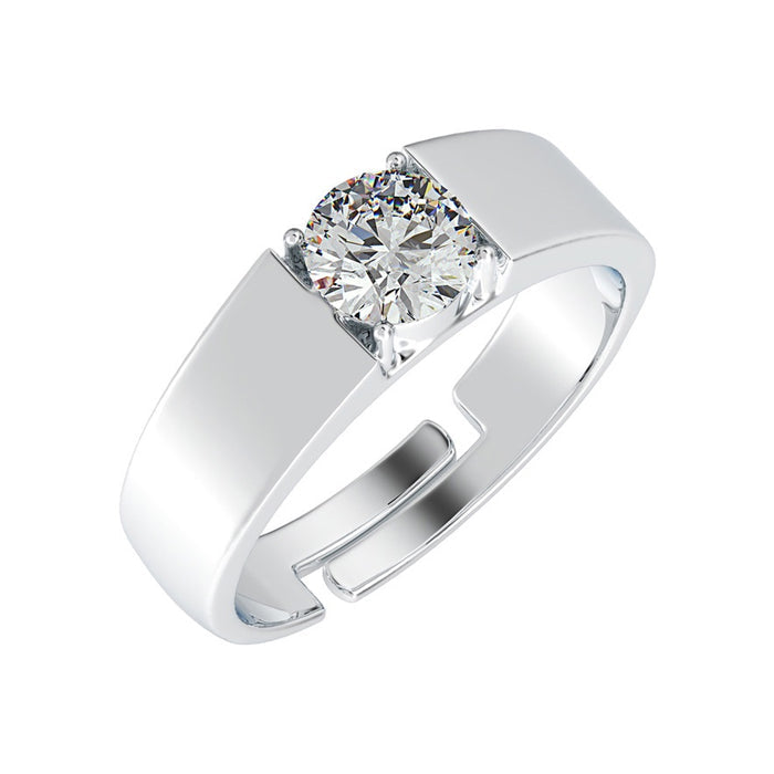CLARA Pure 925 Sterling Silver Luca Adjustable Ring Gift for Men and Boys
