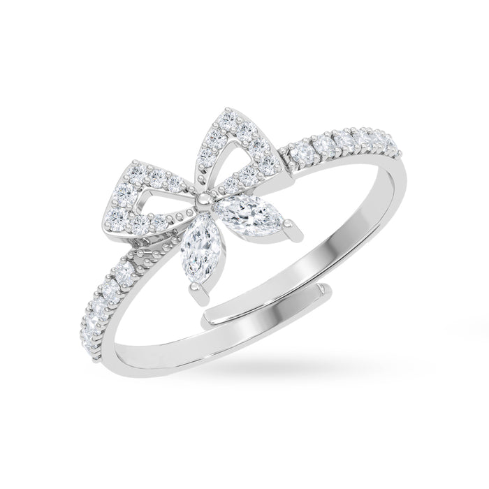 Silver Lucca Bow Ring