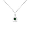 Silver Lucky Tortoise Turtle Pendant Chain