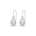 Silver Luna Drop Earrings