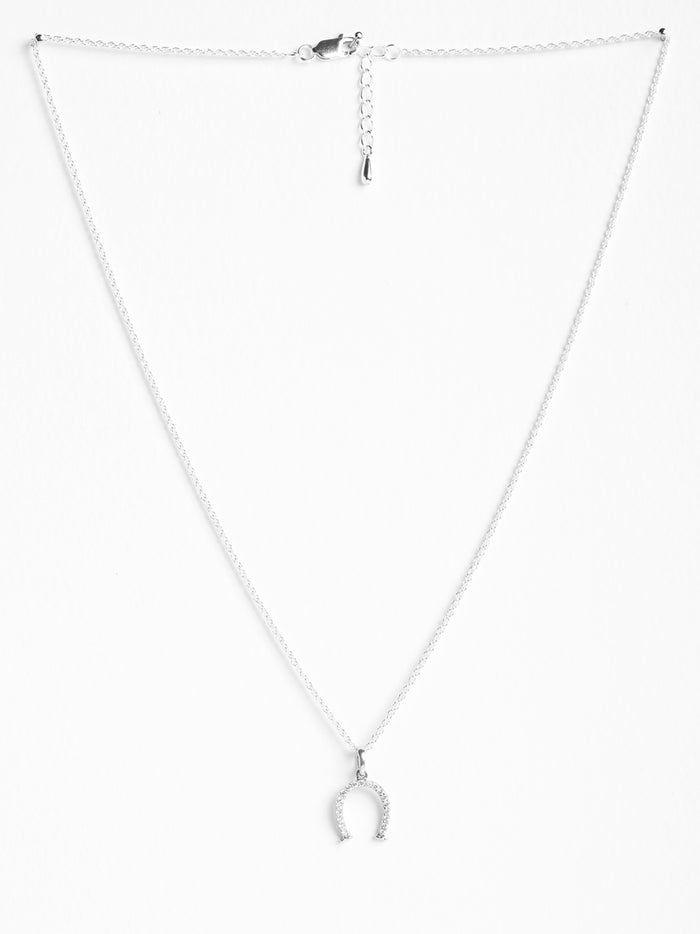 CLARA 925 Sterling Silver Magnet Pendant Chain Necklace