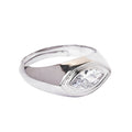 CLARA Real 925 Sterling Silver Marquise Band Ring