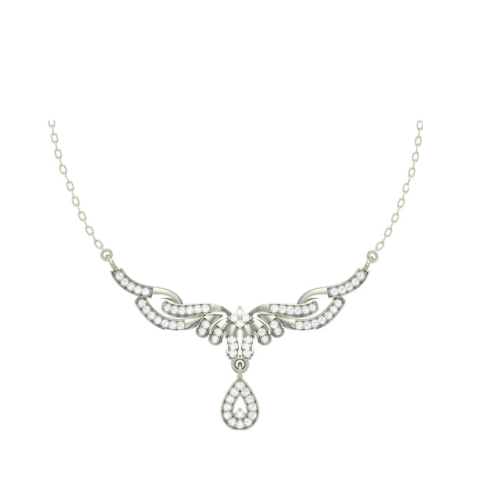 Silver Maya Pendant Chain Necklace