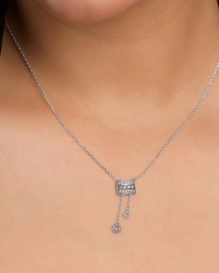 Silver Merola Pendant with Chain