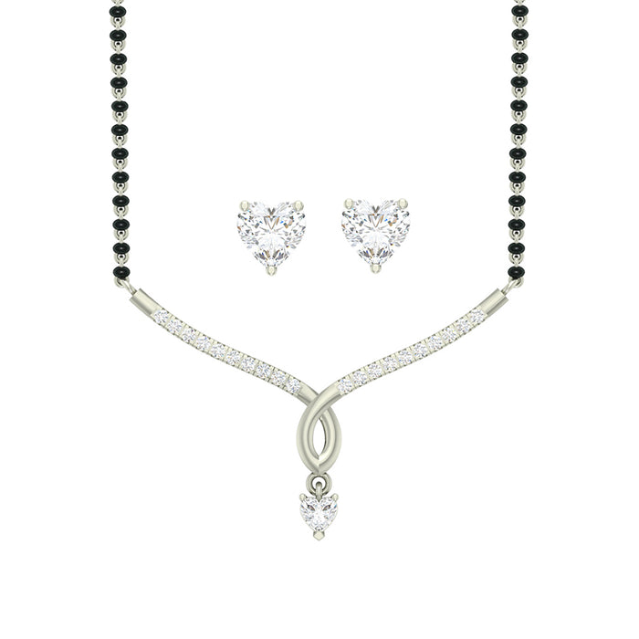 Silver Mila Mangalsutra Jewellery Set