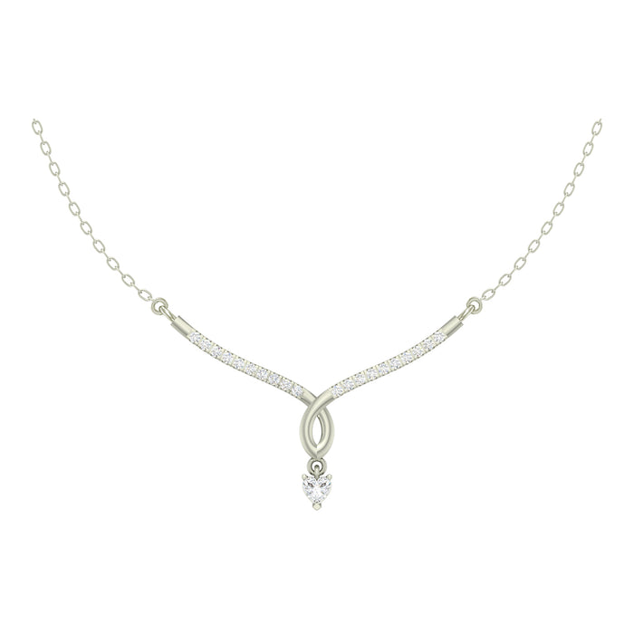 Silver Mila Pendant Chain Necklace