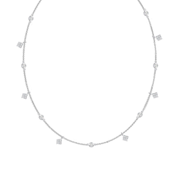 CLARA 925 Sterling Silver Minimal Daily wear Charm Minimal Necklace Chain