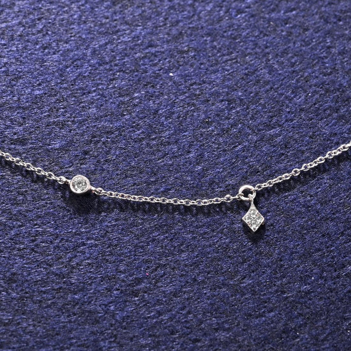 CLARA 925 Sterling Silver Minimal Daily wear Charm Minimal Necklace Chain